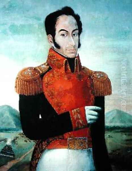 Simon Bolivar 1783-1830 Oil Painting by Arturo Michelena