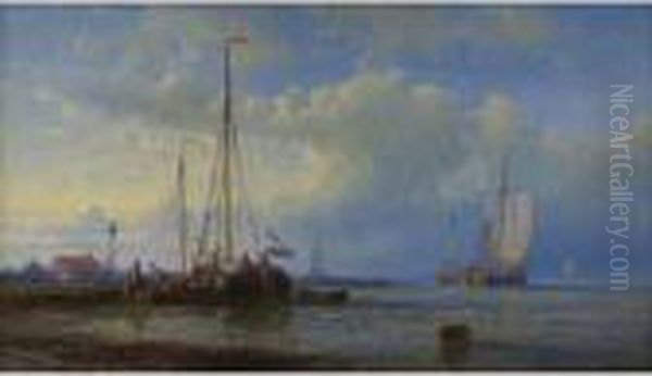 Seascape Oil Painting by Abraham Hulk Jun.