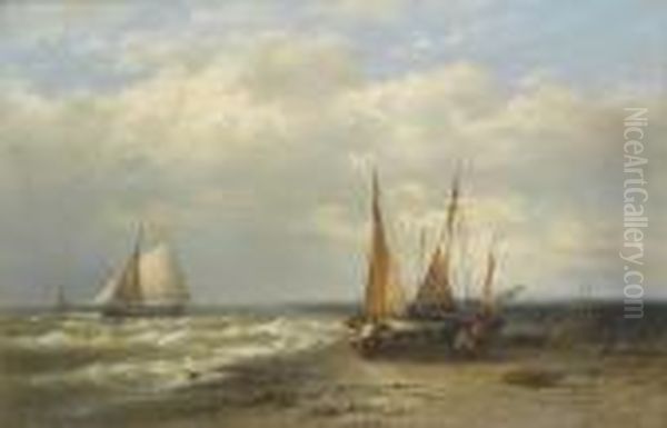 Low Tide Oil Painting by Abraham Hulk Jun.