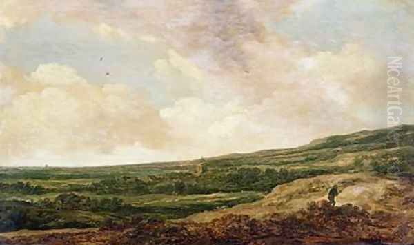 Landscape with a Huntsman Oil Painting by Pieter Molijn