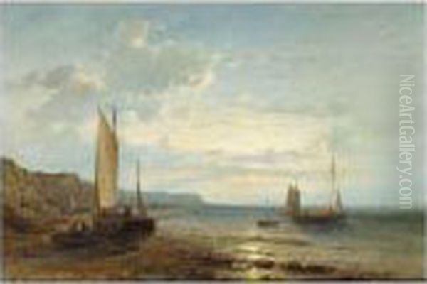 On The Scheldt Oil Painting by Abraham Hulk Jun.