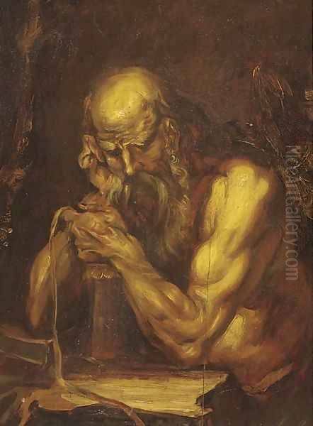 Saint Jerome Oil Painting by Alessandro Magnasco