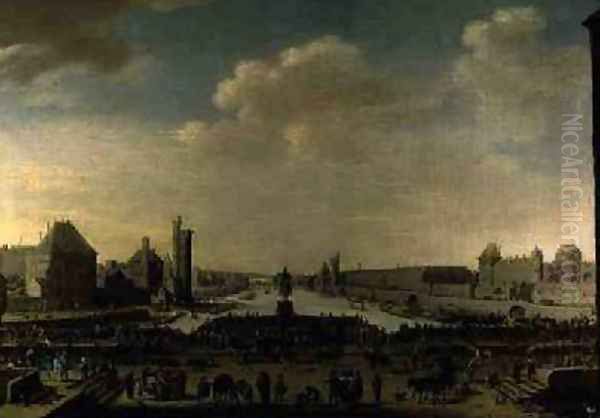 View of Paris from the Pointe de la Cite Oil Painting by Theodor Matham