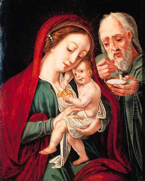 The Holy Family Oil Painting by Hans Memling