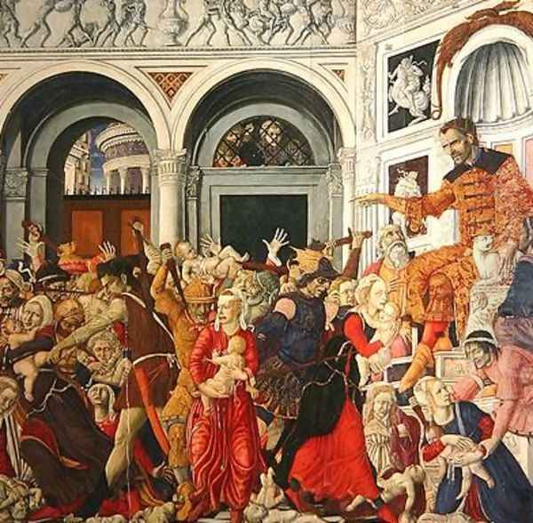 The Massacre of the Innocents Oil Painting by di Giovanni di Bartolo Matteo