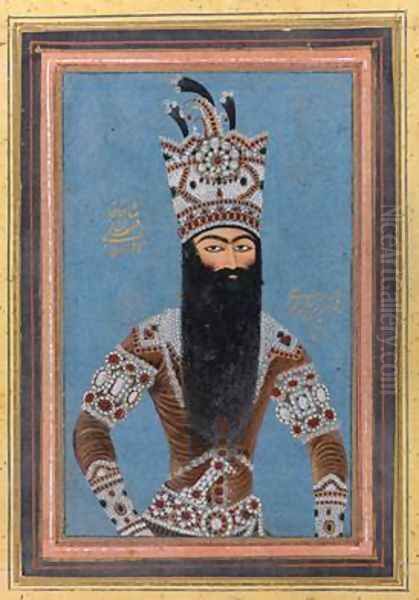 Portrait of FathAli Shah Qajar 1815 by Mihr'Ali