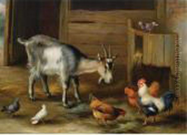 Uninvited Guests Oil Painting by Edgar Hunt