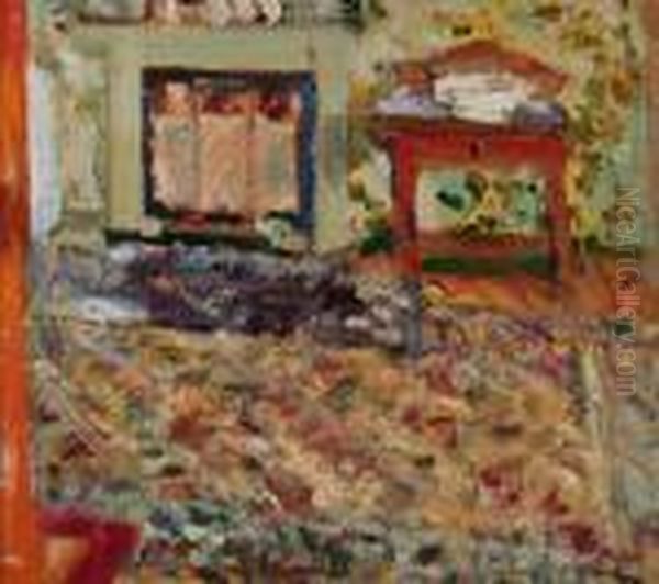 The Artist's Bedroom Oil Painting by George Leslie Hunter