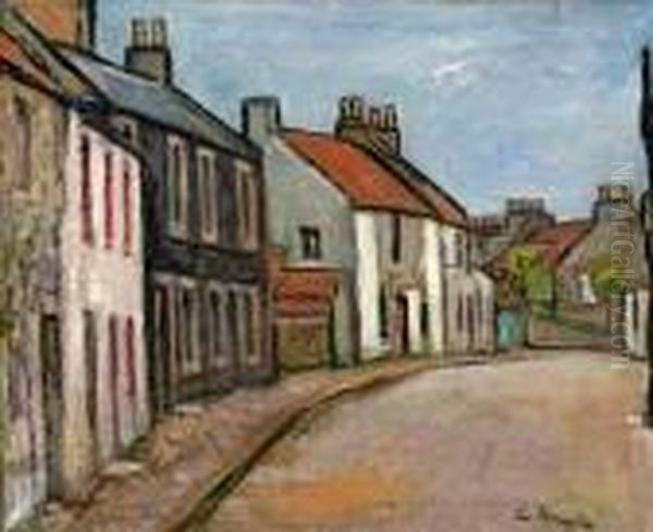 Largo, Fife Oil Painting by George Leslie Hunter