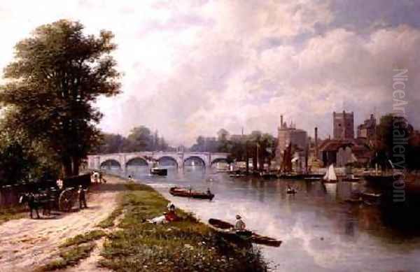 Kingston on Thames Oil Painting by Robert Finlay McIntyre