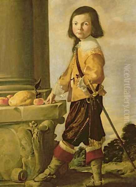 Portrait of a Youth Oil Painting by Luigi (Il Genovesino) Miradori