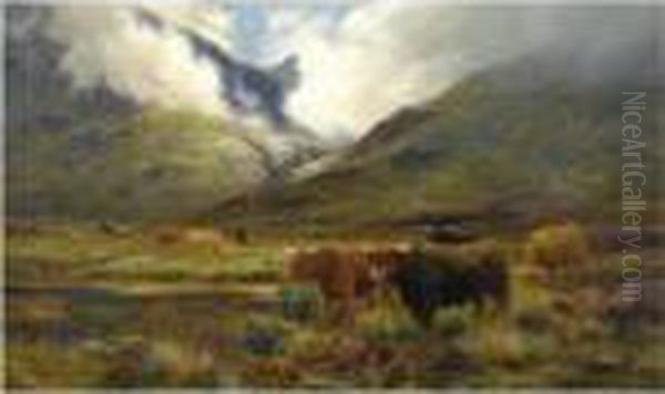 Clachaig, Glencoe Oil Painting by Louis Bosworth Hurt