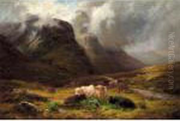 In Glencoe Oil Painting by Louis Bosworth Hurt