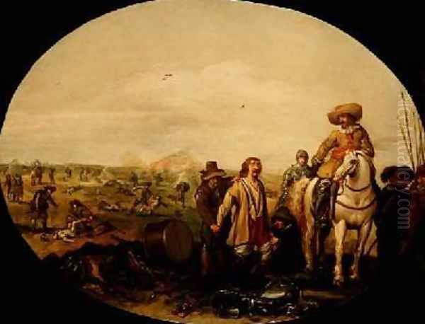 The Aftermath of Battle Oil Painting by Jan the Younger Martszen