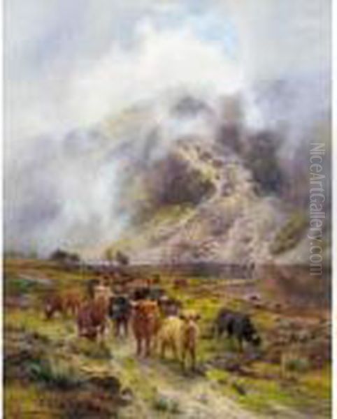 The Mountain Pass Oil Painting by Louis Bosworth Hurt