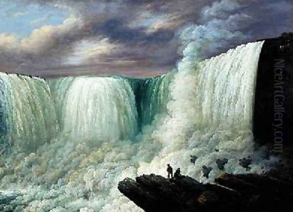 Niagara Falls 1818 Oil Painting by Joseph Otis Minott