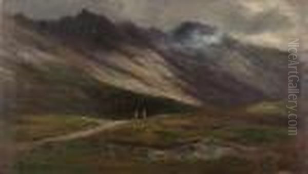 In Glencoe Oil Painting by Louis Bosworth Hurt