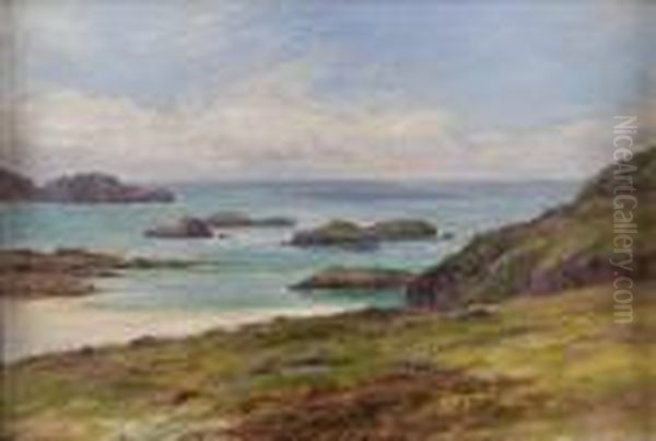 On The West Coast Of Iona Oil Painting by Louis Bosworth Hurt