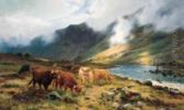 Through The Pass Of Awe Oil Painting by Louis Bosworth Hurt