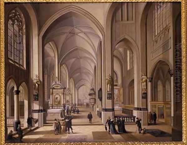 Interior of a Gothic Church 1787 by Johann Ludwig Ernst Morgenstern