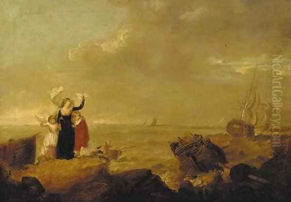 Adieu Oil Painting by George Morland