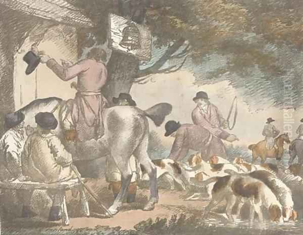 Out hunting Oil Painting by George Morland