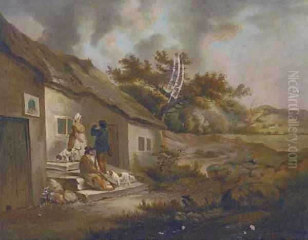 The Bell Inn Oil Painting by George Morland