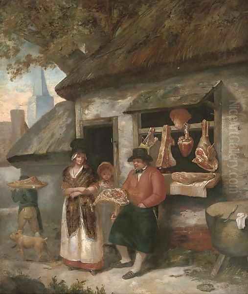 The country butcher Oil Painting by George Morland