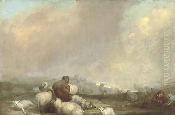 The lazy sherpherd Oil Painting by George Morland