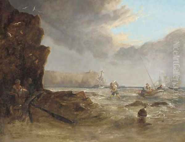 Unloading the catch Oil Painting by George Morland