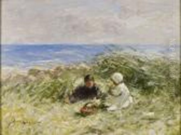 Amongst The Bents Oil Painting by Robert Gemmell Hutchison