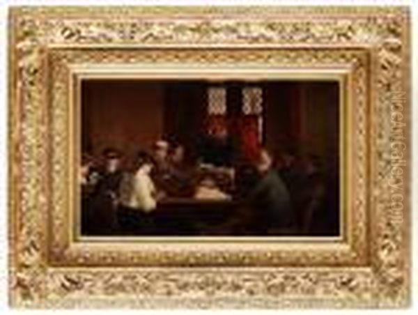 Thelecture Oil Painting by Robert Gemmell Hutchison