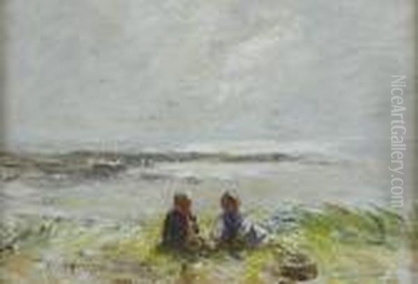 The Toy Whistle Oil Painting by Robert Gemmell Hutchison