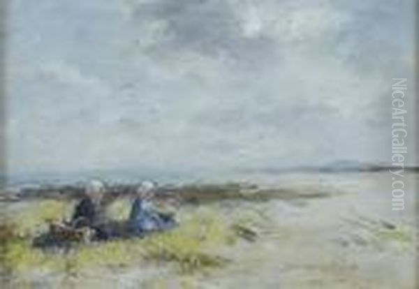 Amongst The Dunes Oil Painting by Robert Gemmell Hutchison