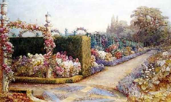 The Garden Path 1887 Oil Painting by Elizabeth Cameron Mawson