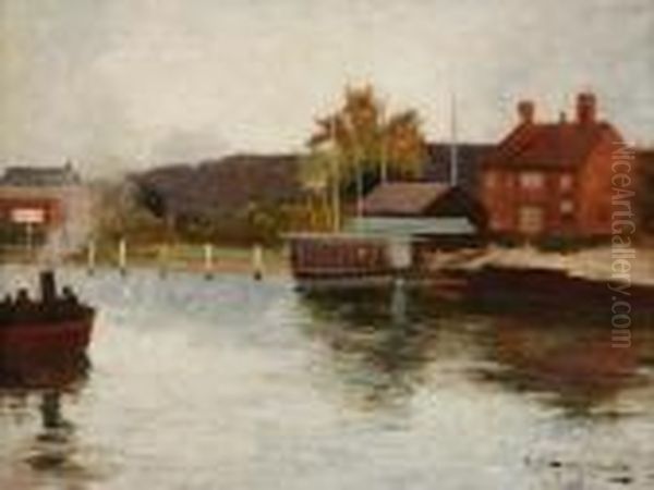 'compleat Angler's Rest' Oil Painting by Robert Gemmell Hutchison