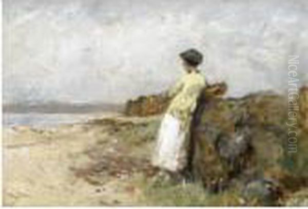 The Trysting Place, Machrihanish Oil Painting by Robert Gemmell Hutchison