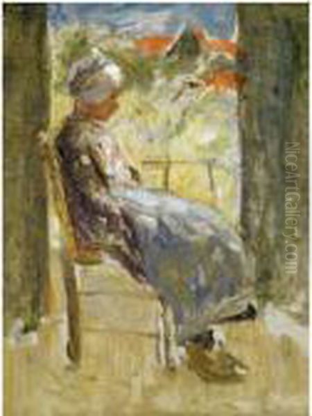 Resting In The Shade Oil Painting by Robert Gemmell Hutchison