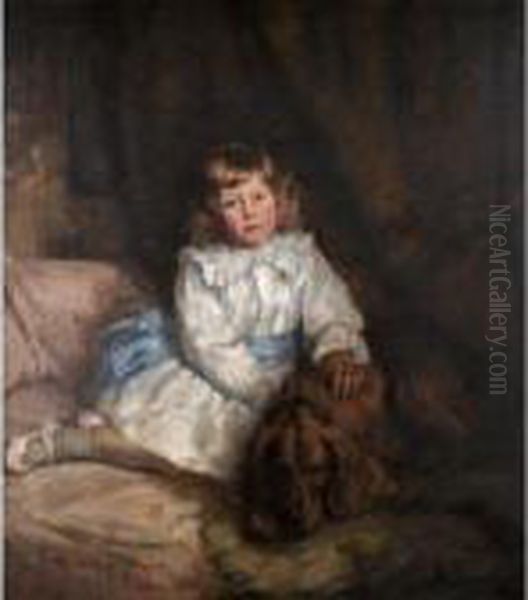 Best Friends Oil Painting by Robert Gemmell Hutchison