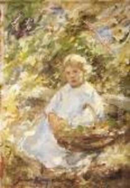 The Young Gardener Oil Painting by Robert Gemmell Hutchison