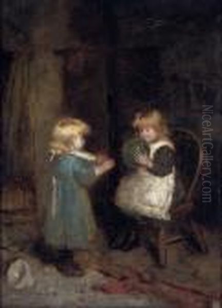 Happy Days Oil Painting by Robert Gemmell Hutchison