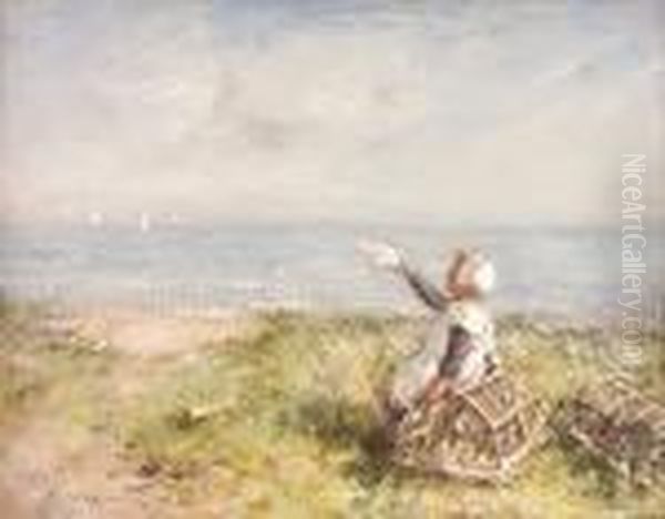 A Summer's Day Oil Painting by Robert Gemmell Hutchison