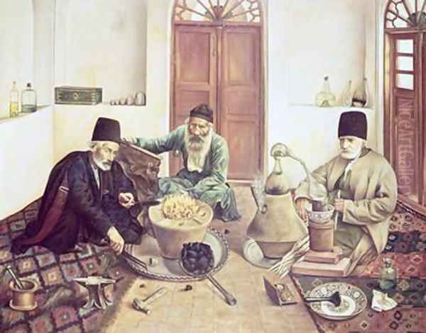 Alchemists 1893 Oil Painting by Mehdi