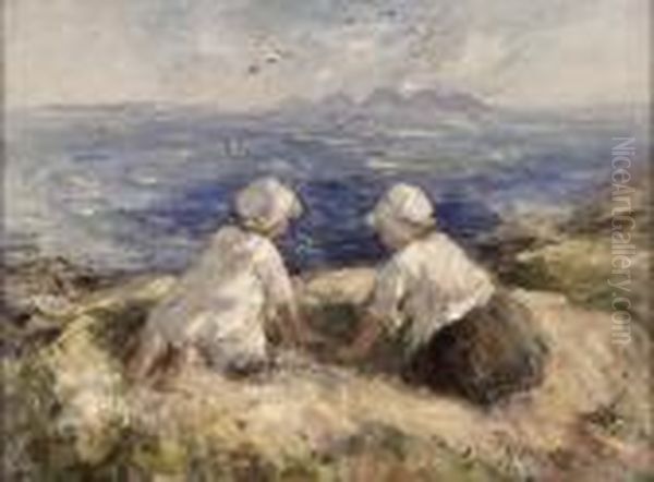 In Sight Of Jura Oil Painting by Robert Gemmell Hutchison