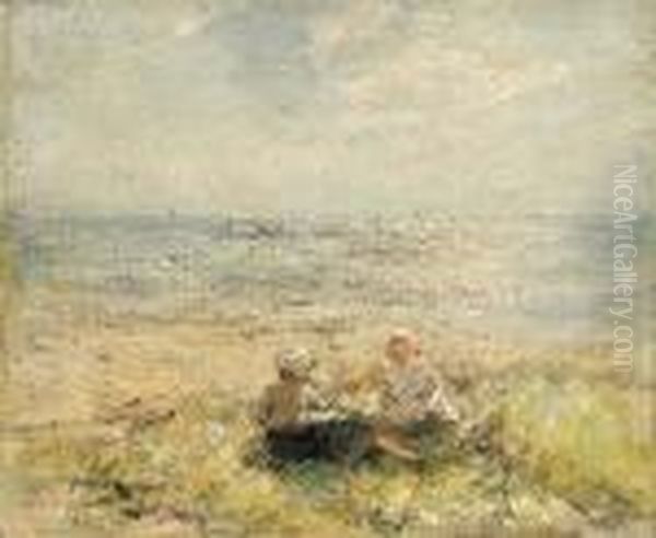 In The Dunes Oil Painting by Robert Gemmell Hutchison