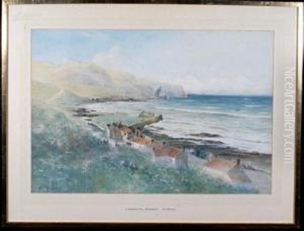 A Summer's Day, Burnmouth Oil Painting by Thomas Swift Hutton