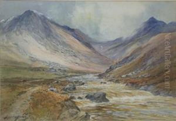 Autumn In Glen Rosa, Island Of Arran Oil Painting by Thomas Swift Hutton