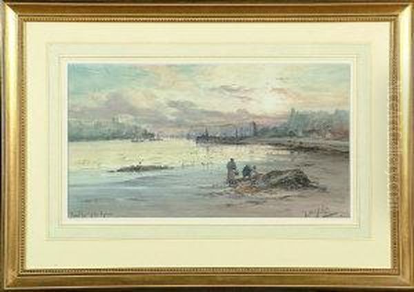 Mouth Of The Tyne Oil Painting by Thomas Swift Hutton