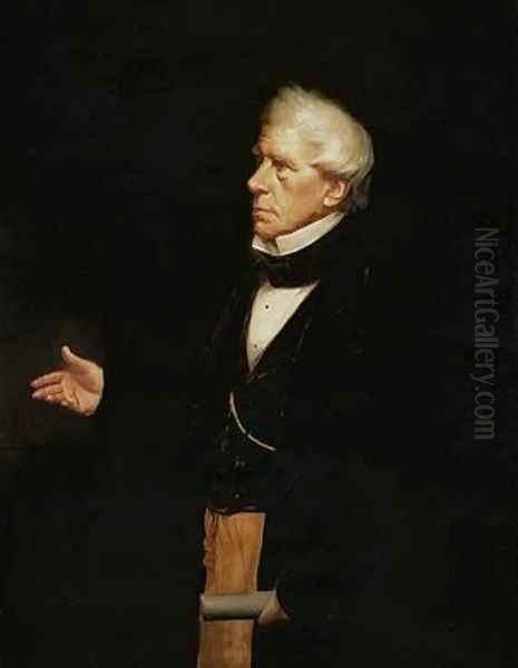 Portrait of Henry Peter Baron Brougham and Vaux 1778-1868 Oil Painting by J. Mayall