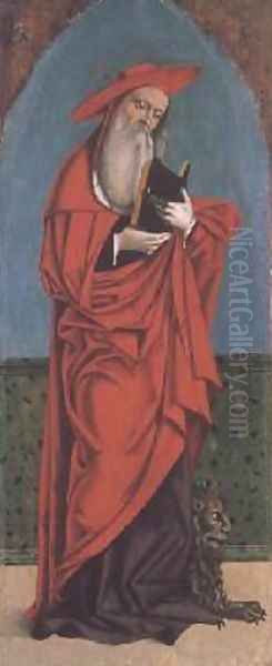 St Jerome of Tolosa Oil Painting by Filippo Mazzola or Mazzuola